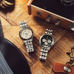 SEIKO 精工 都會紳士三眼計時手錶-米白色 SBTR045J/8T63-02R0S, , large
