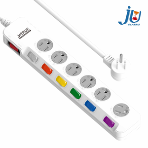 鉅玉經典｜七開六插防塵延長線 3孔延長線 台灣製造 新安規 過載斷電 6/9/15尺 JY-376KS 6座