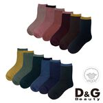 【D&G】D&G羊毛襪<咖啡>D551 中筒襪 長襪 襪子, , large