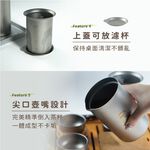【純鈦隨身茶具組】茶具組 泡茶 濾茶器 茶杯, , large