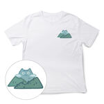 JZ TEE Snowy Mountain Cat & Shiba Inu Graphic Tee, , large