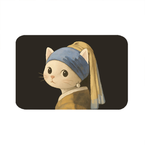 【怪獸】瑪思特 30秒瞬吸 軟式珪藻土吸水地墊 北歐動物系列 (60x40cm) -珍珠貓