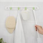 【收納精靈】RT-A8003 四入掛勾組 居家廚房 內附無痕膠片-白色, , large