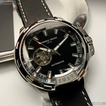 [星晴錶業]GiorgioFedon1919手錶,46mm,GF00056內容錶面銀錶殼深黑色真皮皮革錶帶款, , large