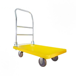 【得貹】塑鋼平板車(黃) 500x810mm 附4吋W全效輪 台灣製 /台, , large