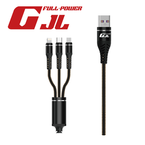 GJL LLMCL12 3合1編織快充充電線MCL-1.2M(黑色)