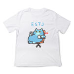 JZ TEE MBTI貓咪 ESTJ-總經理 印花短袖, , large