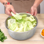 SHCJ蔬果瀝水清洗盆【多款可選】洗菜籃 瀝水碗 瀝水盆 洗米盆 蔬果過濾籃 乾濕分離 現貨供應, , large