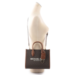 Michael Kors Mirella 滿版塗層帆布小款二用托特包/咖啡色, , large