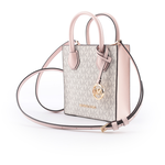 Michael Kors Mercer 塗層帆布手提/斜背二用迷你琴譜包/粉色, , large