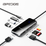 iBRIDGE 8-in-1 Type-C Hub Multi-Function 4K Adapter, , large