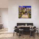 【御畫房】莫奈的花園 國家一級畫師手繪油畫80×80cm(VF-171), , large