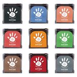 日本Shachihata嬰兒手足印台-多色*黑, , large