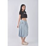 (M) 質感飛鼠藍色長裙二手衣, , large