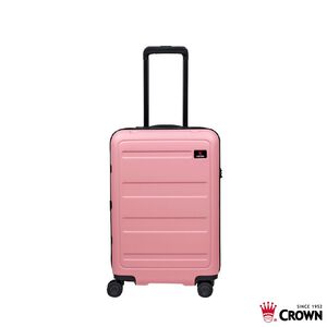 【CROWN皇冠】C-F1783 21吋拉鍊箱-粉色