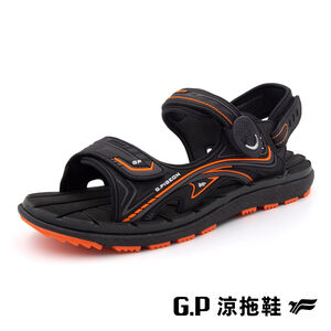 G.P經典款休閒舒適涼拖鞋 G3888<橘黑-41>