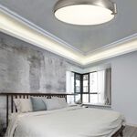 【H&R安室家】 LED麵包吸頂燈 ZA0061, 金屬色, large
