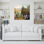 【御畫房】花園的一角 國家一級畫師手繪油畫80×80cm(VF-176), , large