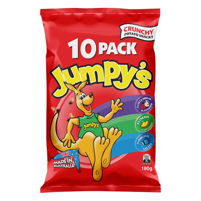 JUMPY&apos;S 澳洲袋鼠洋芋片歡樂包180g克【Mia C&apos;bon Only】