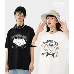 JZ TEE Black Cat-Scary Prank Graphic Tee, , large