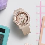 CASIO 卡西歐 BABY-G 金屬色雙顯女錶-奶茶色 BGA-290SA-4A, , large