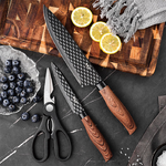 Lemeya Black Jack Kitchen Knife 3-Piece Set (Scissors), , large