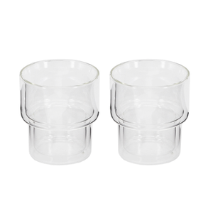 S/2 BOROSILICATE DOUBLE WALL GLASS