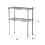 【Y HOUSE】60x30x75cm Lightweight Two-layer Iron Rack Iron Rack Shelf-Painted White, , large