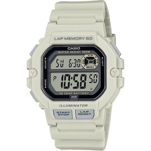 CASIO 卡西歐 運動訓練10年電力手錶-米白 WS-1400H-8AV