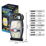 Solar-powered motion sensor light, , large