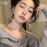 【Gulicc 】古莉可 耳環 愛心珍珠耳環, , large