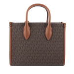 Michael Kors Mirella 滿版塗層帆布小款二用托特包/咖啡色, , large