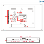 逸奇 F024 10吋輕薄黑色數位相框電子相冊[逸奇科技], , large