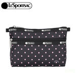 LeSportsac Cosmetic Clutch 雙層拉鍊收納化妝包 送禮-粉色點滴, , large
