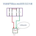 昌運監視器 DJS-IR01 對照式紅外線偵測器 防潮防水 偵測範圍可達15M 鐵捲門防壓專用, , large
