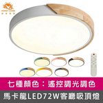 [Honey Comb]北歐馬卡龍LED72W遙控調光調色客廳吸頂燈 綠色(V1718C72), , large