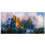 【御畫房】黃山雲海 國家一級畫師手繪油畫60×120cm(VF-144), , large