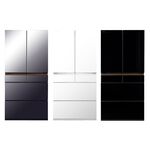HITACHI 662L Japan-Made Six-Door Grade 1 Energy Efficient Glass Refrigerator RGG670TJ, , large