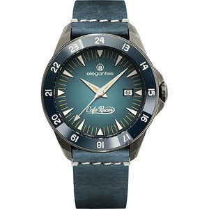 elegantsis x CafeRacer 經典復古機械錶-44mm ELJR65AS-C1NB3L