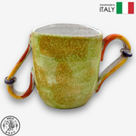 【SOLO Vintage】Modigliani Italian Pottery 350ml Mug Water Cup Coffee Cup Evening Aurora Series Handmade Made in Italy, , large