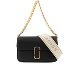 MARC JACOBS THE J MARC 平滑牛皮翻蓋二用包/黑色, , large