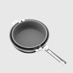 THANKFUL Chef's Good Pot Series - 24cm + 28cm Ceramic Frying Pan Set (includes 1 detachable handle), , large