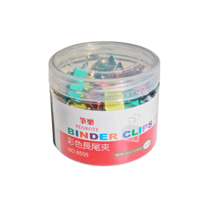 【PENROTE 筆樂】8555 #5彩色長尾夾