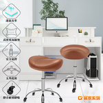 【G+居家】免組裝 人體工學舒適馬鞍升降辦公椅-2吋純黑輪(氣壓升降椅/旋轉椅/升降椅/高腳椅/醫師椅/美容椅/美甲椅), , large