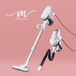 MOLIJIA Magic Home 10-Piece Crack & Hose Set - Handheld Corded Vacuum Cleaner for Dirt and Mites - Snow White & Purple, , large