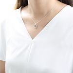 【Angel & Me】Sakura leaf vine s925 sterling silver necklace Birthday gift, , large
