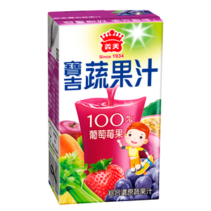 [義美]寶吉蔬果汁(葡萄莓果)125ml*6入*4組