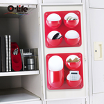 【O-Life】Magnetic wall-mounted storage D style black, , large