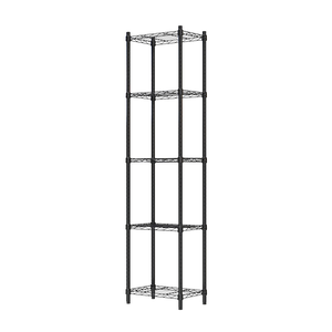 【Y HOUSE】45x30x180cm Lightweight Five-layer Iron Rack Iron Rack - Painted Black