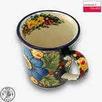 【SOLO Vintage】Cerraf Polish Pottery 280ml Mug Where Flowers Bloom Deeply Series Made in Poland, , large